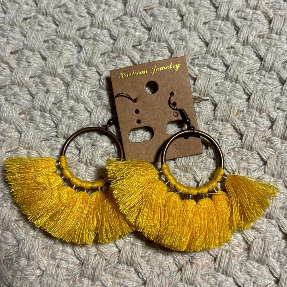 Yellow Earrings